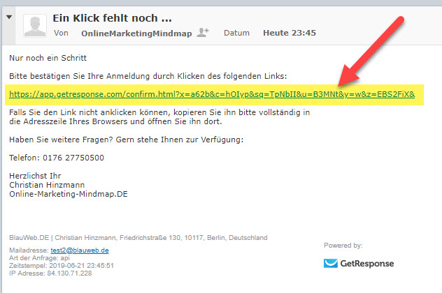 Ein Klick fehlt noch